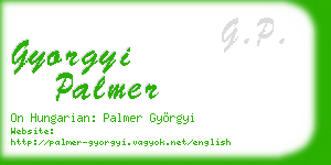 gyorgyi palmer business card