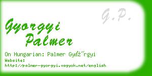 gyorgyi palmer business card